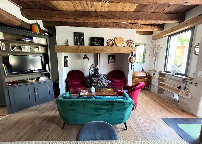 度假居 Charmante Maison De Village Senaillac-Lauzes